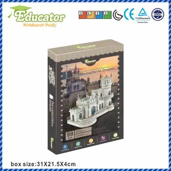 New Model 3D Puzzle Ukraine Buliding model The Lastochkino Gnezdo in 3D puzzle model