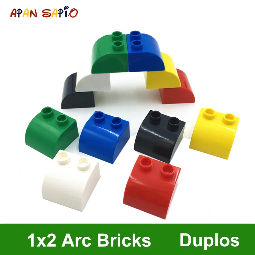 Diy Bouwstenen Arc Cijfers Bricks 1x2Dot 12Pcs Een Pack Educatief Creatief Speelgoed Voor Kinderen Compatibel Met Merken