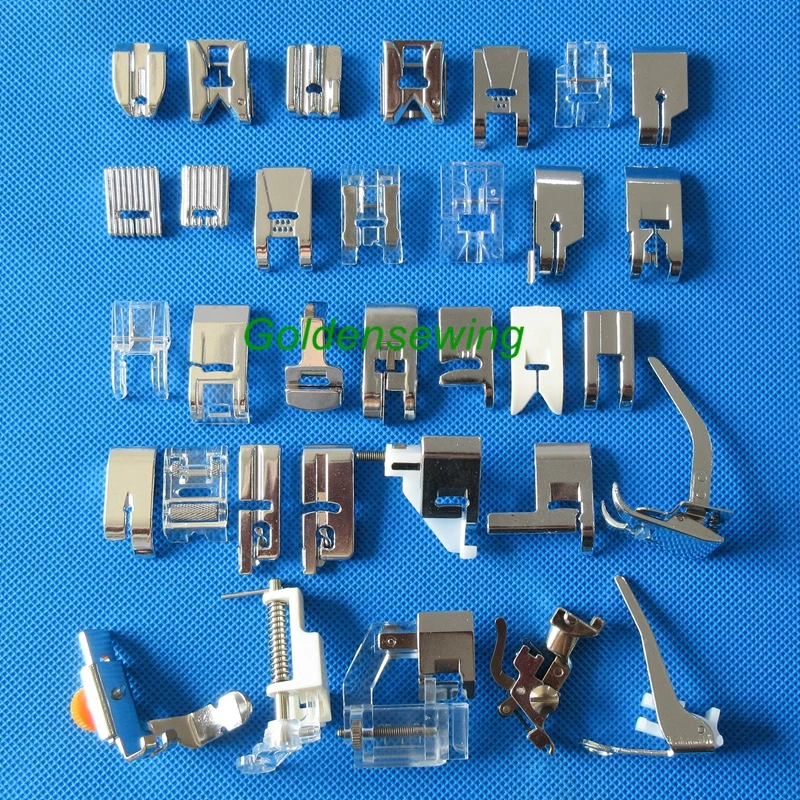 Plastic Box 34 PCS Presser Foot for BERNINA NEW Style Aurora Artista Activa 100