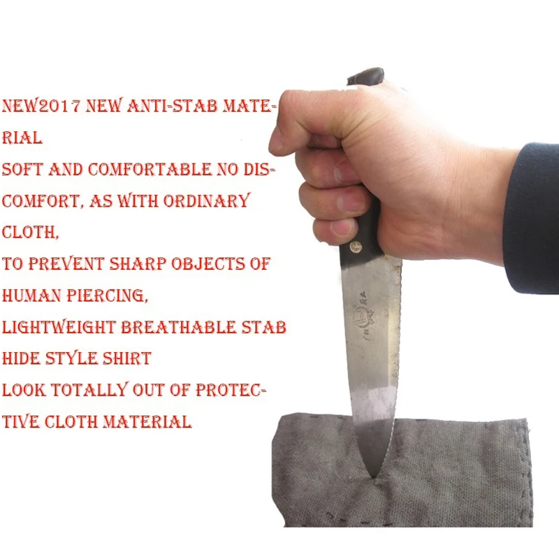 New Self Defense Business Security Stealth Body Stab-resistant Anti-cut Shirt Military Tactics Fbi Protective Clothing 6 Color