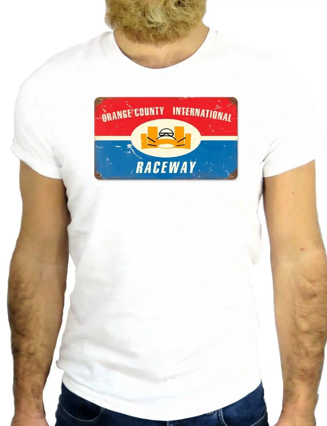 Fashion Men Summer Print Casual T-Shirt Men Brand Z2084 Orange County Race Raceway Cool Indianapolis Usa Online Tshirt Design