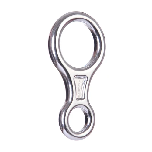Imagen 2 del producto XINDA-cafín de escalada en roca con 8 formas, dispositivo de aseguramiento de figura de aluminio, descenso de rappel, 35KN, equipo de descenso de ocho anillos