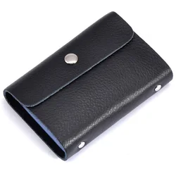 Fashion Unisex Genuine Leather Bank Credit Card Holder Men Cowhide Business Card Case ID Wallet For Women 11 Colors