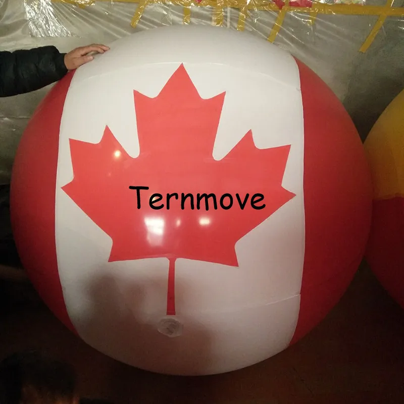 pvc New Zealand helium Balloon with Japan south korea National Flag Printing for Events Advertising inflatable air balloon