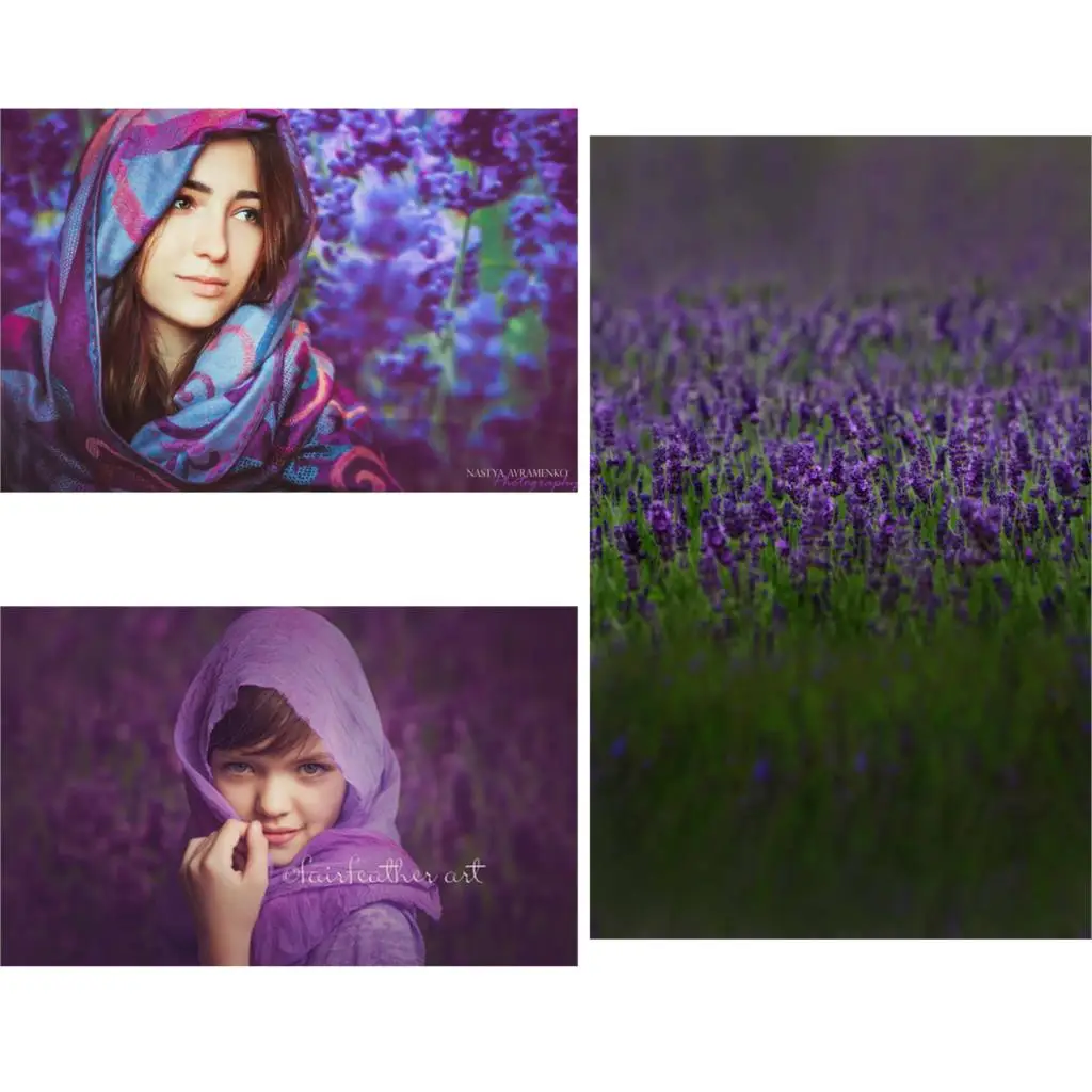 

Allenjoy spring backdrop photography purple flower nature scenery Lavender baby shower photo background photocall photophone