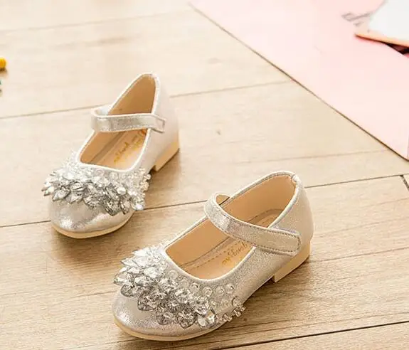 Shorha-chaussures princesse pour filles | Chaussures à paillettes et strass, sandales, nouvelle collection 2018