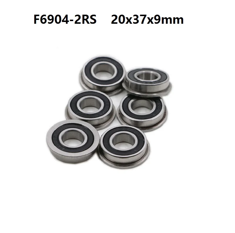 

20pcs flange bearing F6904-2RS F6904RS F6904 2RS 20x37x9 mm rubber sealed flanged deep groove ball bearings 20*37*9 mm