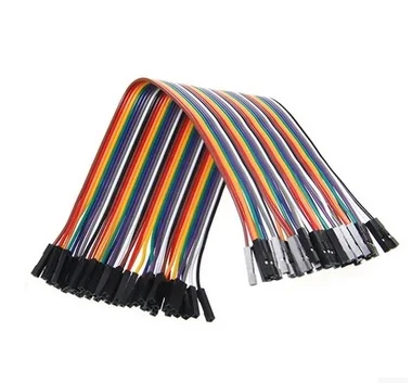 New 40PCS in Row Jumper Wire Dupont Cable line 2.54mm feMale to feMale 20cm For Arduino Breadboard Free shipping