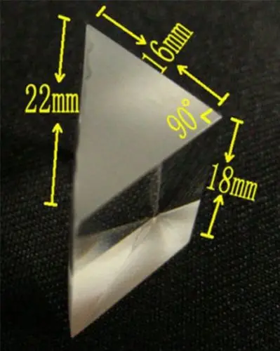 1Pc Triple Glass Optical Prism for Control Fingerprint 18x22mm