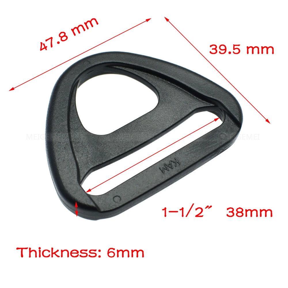 10pcs Webbing 20mm 25mm 32mm 38mm 50mm Plastic Adjuster with bar Swivel Clip D-Ring Loop Insert Buckle Backpack Straps