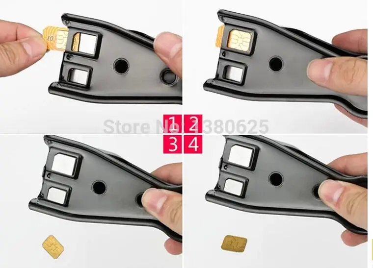 70024 Hot verkoop 5 in 1 Universele Dubbele Snijden Sim Card Micro & Nano Dual Cutter voor iPhone 4 4 s 5 5 s 5c 5