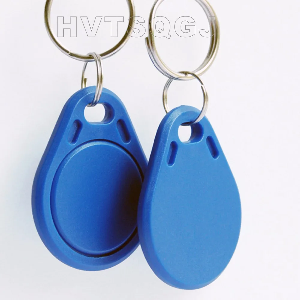 

500pcs RFID Key Fobs chain 125KHz Proximity ABS Key Tags Rewritable Access Control T5577 Hotel Door Lock.