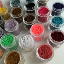 Poudre de velours pour manucure, décoration, vernis, verre, embouts de bricolage, flocage, poussière, 18 couleurs, 10 ml/bouteille, N64.Art