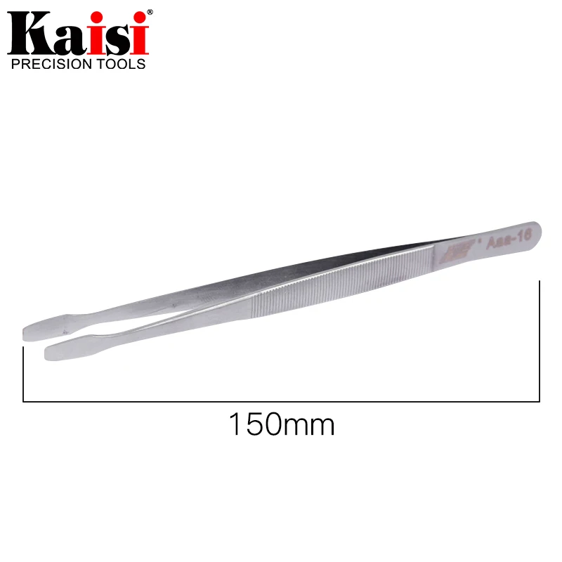 Kaisi Corrosion Resistant Industrial Tweezers Curved Straight Tip Precision Stainless Forceps Phone Repair Hand Tools Sets