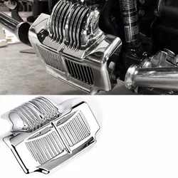 Chrome Stock Oil Cooler Cover For Harley 11 12 13 14 15 16 Touring Road King FLHR Parts