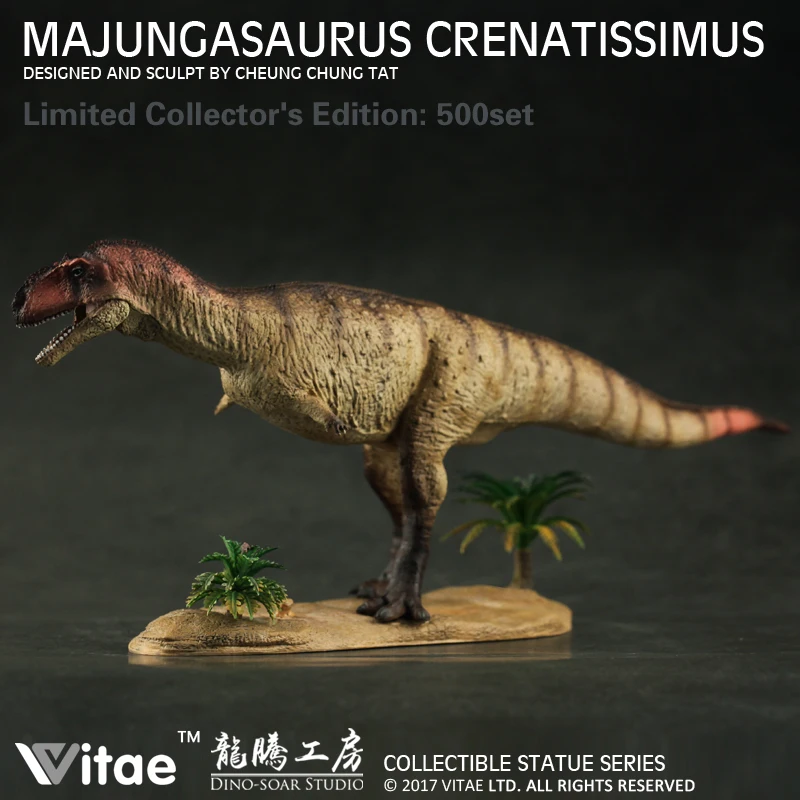 1:35 Jurassic Dinosaur world Model Scenario Set Majungasaurus Crenatissimus Deperer 1986 Carcharodontosaurus