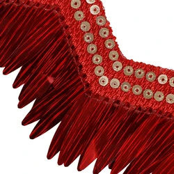 10 metri In Rilievo Con Paillettes Fringe Nastro di Pizzo Trim Trim Applique Motif Nastro Cavo di Guarnizioni per il Vestito Indumento Decorato Da Cucire T2654