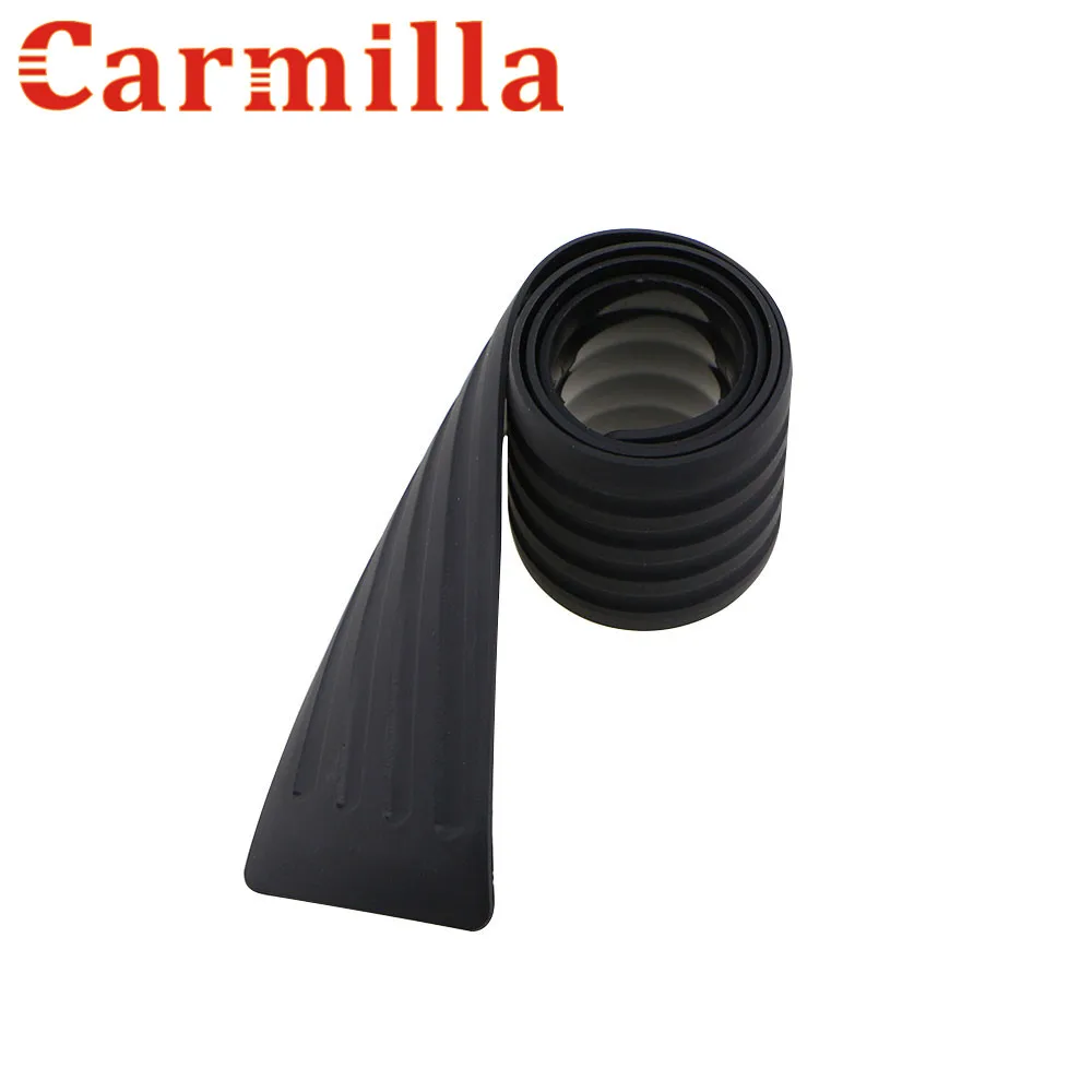 

Carmilla New Rubber Rear Guard Bumper Protector Trim Cover Sticker For Toyota RAV4 Camry Corolla Prado Yari Prius Accessories