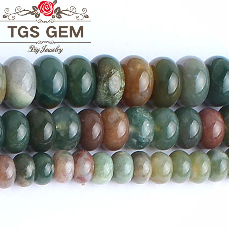 

Beads Natural Stone India Agates Abacus Spacer Beads Rondelle Beads 4 6 8mm DIY Handmade Necklace Jewelry Making Accessories