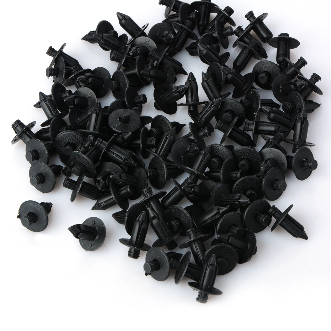 100Pcs 8mm Hole Car Fastener Plastic Rivet Bike Fairing Trim Clips For Honda Yamaha Suzuki Kawasaki Auto Fastener Car Styling