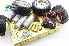 Official iSmaring 4WD Metal Robot Car Chassis with Strong Motor Platform form DIY Smart Car Kit