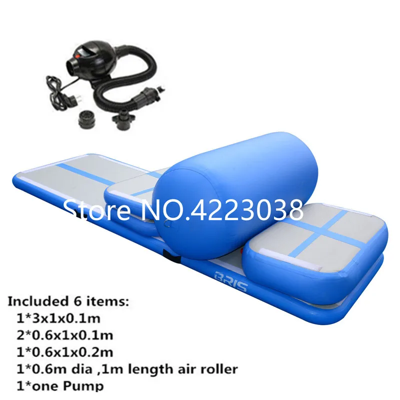 

Free Shipping A Set (6 Pieces) Inflatable Air Track Gymnastic Air Mat Cheerleading Tumbling Mat Gym Mat For Children
