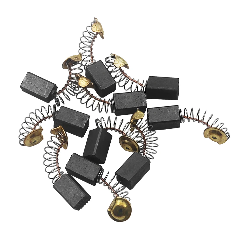 10 pz/lotto spazzola di carbone e Mini smerigliatrice motore Mini trapano accessori utensili abrasivi per Dremel strumento