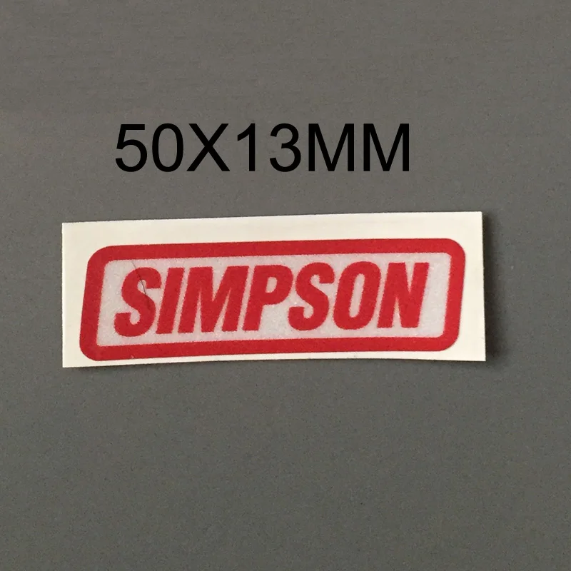 Personality helmet stickers Simpson Reflective sticker DIY Motorcycle sticker helmet visor sticker