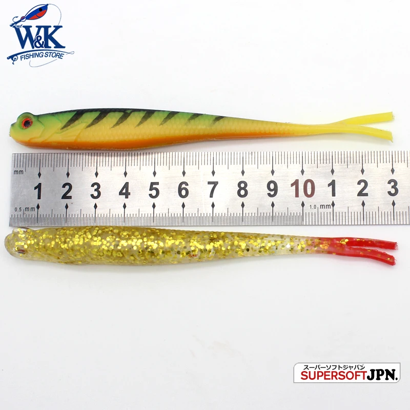 낚시용품 13cm 소프트 낚시 루어 드롭샷 리그 웜 미끼 5개입 핀테일 및 포크테일 소프트 베이트