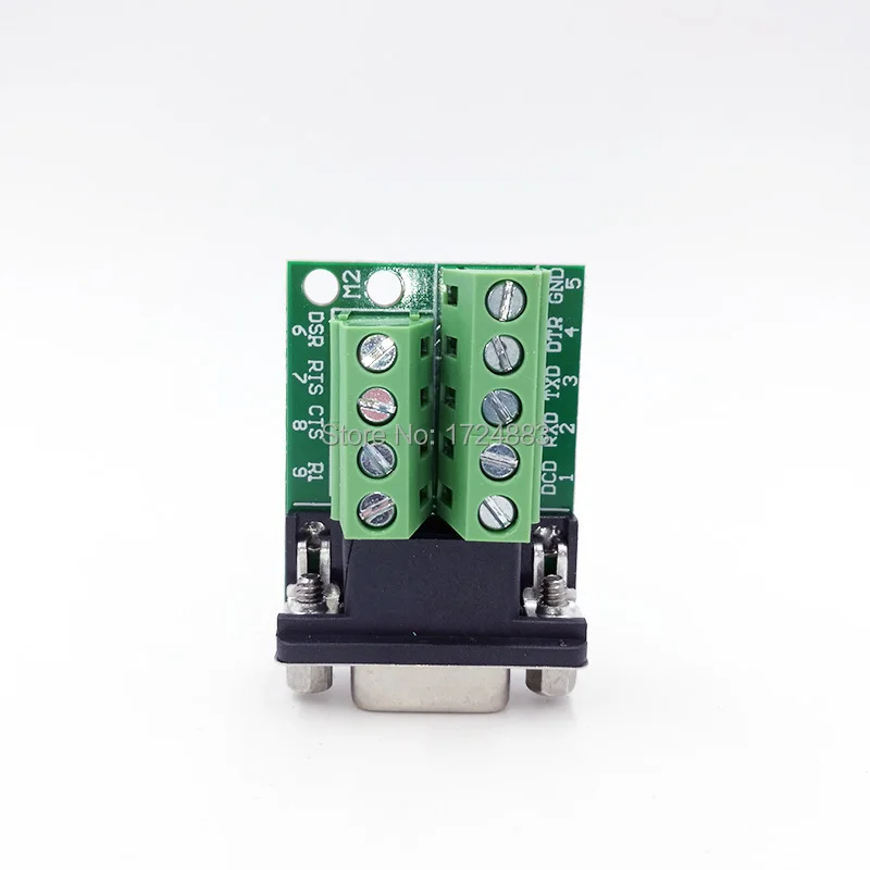DB9 Adapter RS232 Serial Signals Terminal Module Interface Converter To Terminal DB9 Connector Male Female D sub image 4