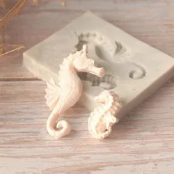 Sea Horse silicone mold fondant mold cake decorating tools chocolate gumpaste mold