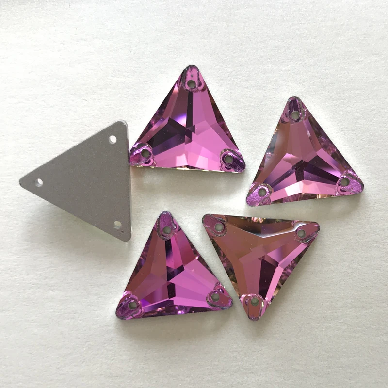 YANRUO 3270 Dreieck DIY Nähen Kristall Strass Nähen Auf Steine Glas Perlen Flache Rückseite Strass Genäht Für Kleidung – Detail 10