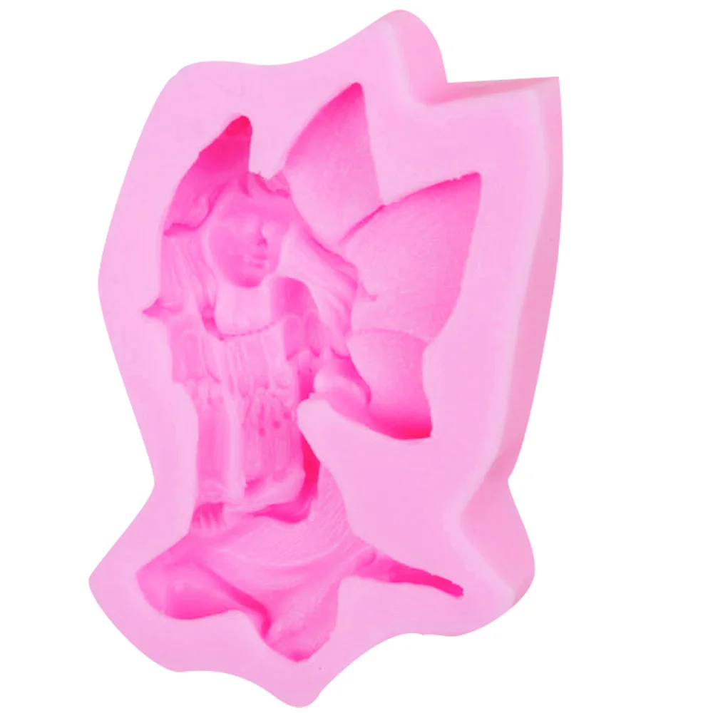 M423 New Fairy Angel 3D Candle Silicone Moulds Scented Soap Handmade Mold Soy WaxPlaster Resin Clay Diy Craft Home Decoration