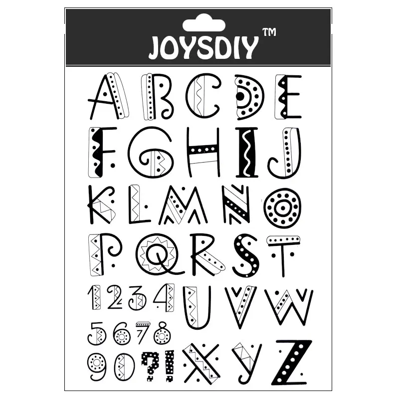 Scrapbook DIY karty fotograficzne konto pieczątka jasne pieczęć przezroczysty do rękodzieła karty znaczek ładny nowy projekt numer alfabetu