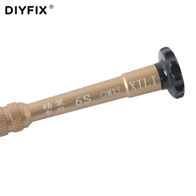 Прецизионная отвертка DIYFIX с шестигранной головкой 2,5 мм для iPhone 6S, средняя пластина, ремонтные ручные инструменты для материнской платы