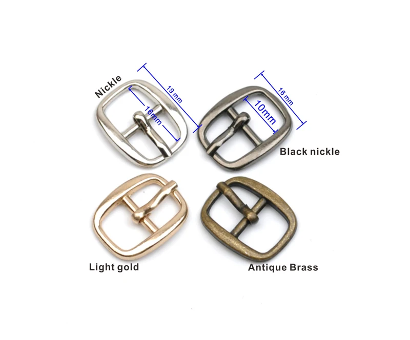 40Pcs Metal Buckle Hook for Shoe, Shoe Clip,Shoe,Belt,Sandal,Bags, Wallet Nickle, Black,Gold,Bronze, inner size of 10mm,BK-007,