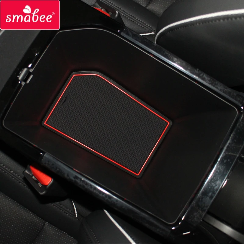 Smabee Gate Slot Mat For Hyundai Tucson 2019 2020 Anti-Slip Mat Interior Door Pad Cup Holders Non-Slip Mats Car Sticker 17pcs