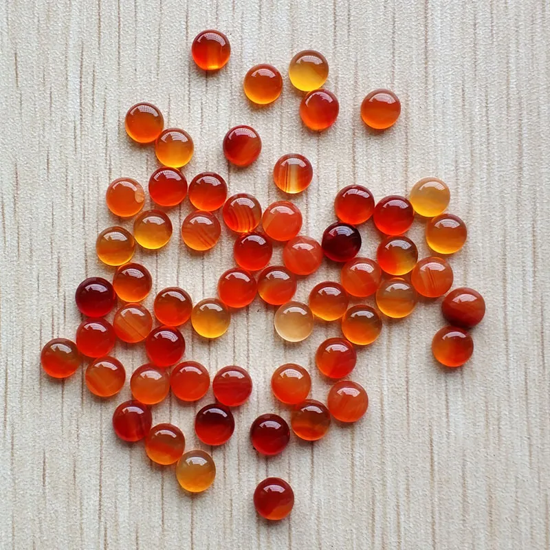 

Wholesale 50pcs/lot fashion hight quality natural red onyx round cab cabochon 6mm beads for jewelry making free shipping