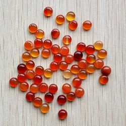 Wholesale 50pcs/lot fashion hight quality natural red onyx round cab cabochon 6mm beads for jewelry making free shipping