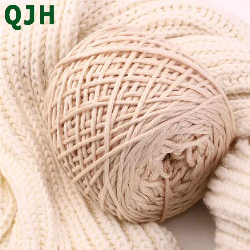 Wholesale 3 balls/ 600g Soft&warm Wool thick yarns High-grade not pilling hand knitting Scarf Sweater Natural milk cotton thread