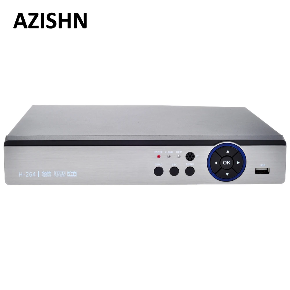 

AZISHN FULL HD 8CH AHD 4M/Hybrid 4M сеть NVR 8CH AHD DVR VGA HDMI UTC XVR RS485 P2P для AHD/TVI/CVI/CVBS/IP 5 в 1