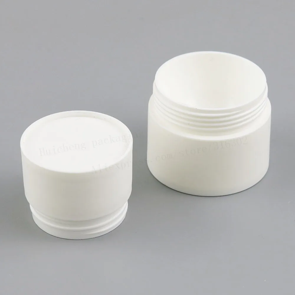 50 × وعاء كريم PP أبيض فروست 1 أونصة حاوية مستحضرات تجميل قابلة لإعادة الملء 30 مللي زجاجة بلاستيكية حافظة مكياج للوجه #6