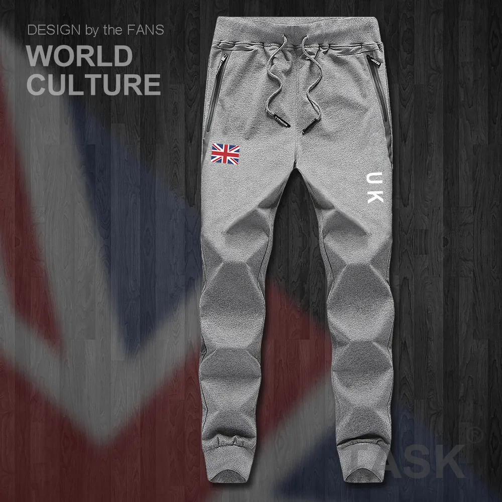 UK United Kingdom of Great Britain GB mens pants joggers jumpsuit sweatpants track sweat fitness fleece tactical casual nation