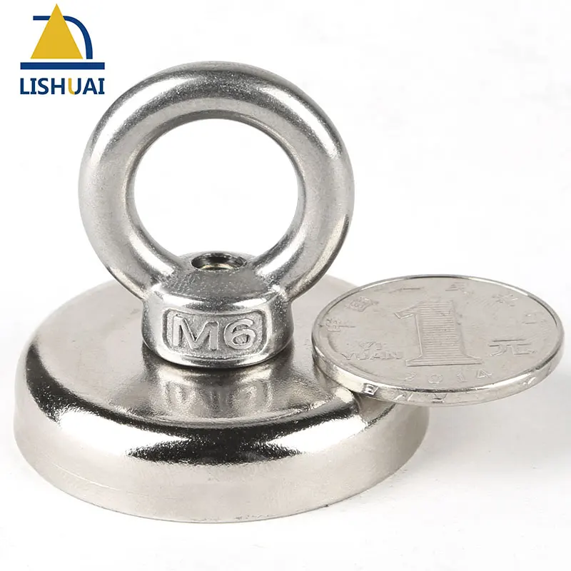 1pc Dia42mm Super Strong Neodymium Recovery Magnet/Salvage Pot Magnets/Pulling Lifting Magnet Sea, Fishing, Treasure Hunting