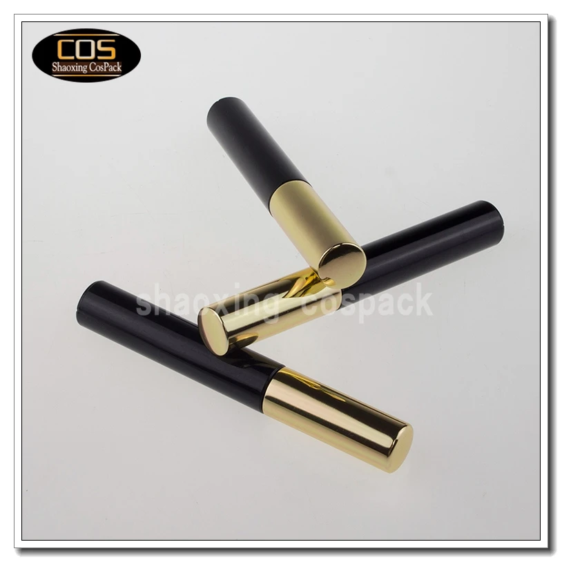 

1000pcs MT012 4.5ml mascara tube manufacturer, empty small mascara tubes, mini mascara tubes with gold aluminum cap brush