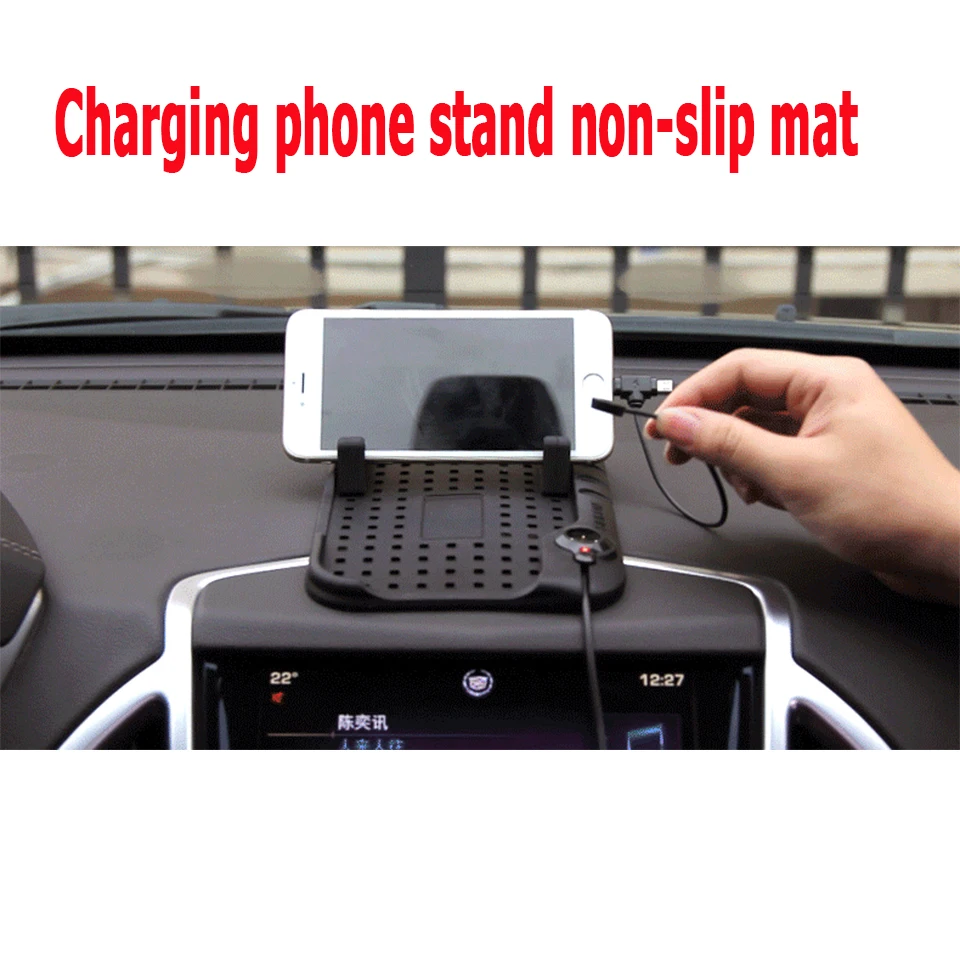 ZDPARTS Car Anti-skid Pad Non-slip Mat Phone Holder Charger For Honda Civic Accord Fit CRV HRV Mitsubishi Asx Infiniti q50 Acura