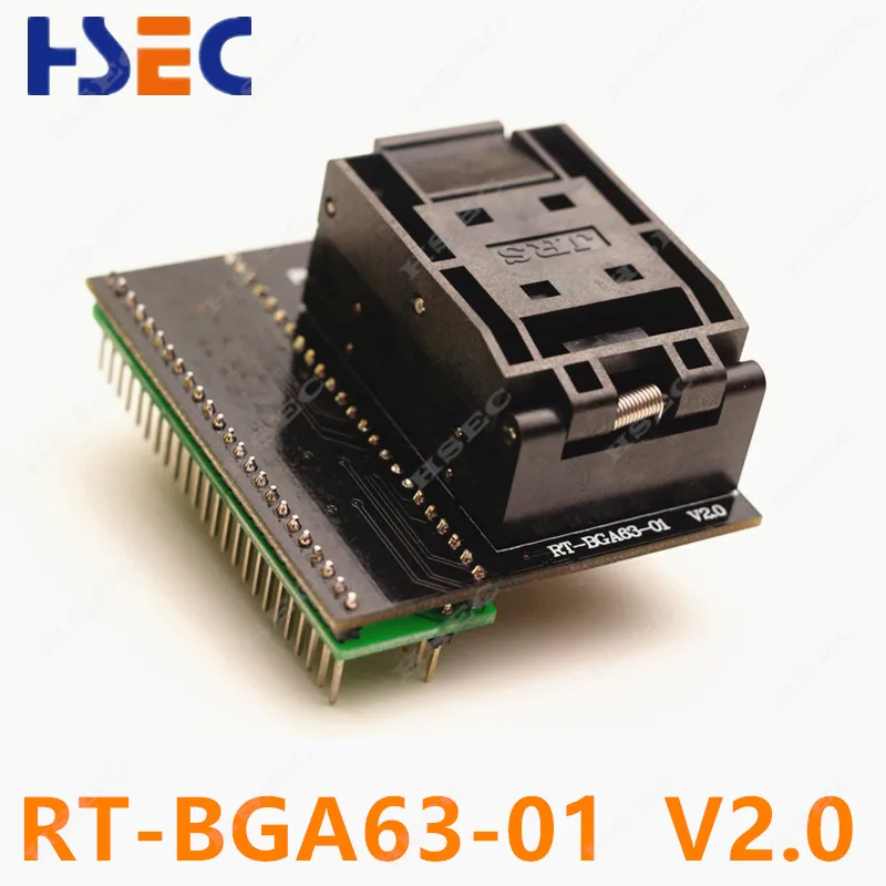 BGA48 BGA63 BGA64 BGA153 BGA169 EMMC SOP44 TSOP48 Adapter Socket MX29GL640 S29GL064N For RT809H USB emmc nand Flash Programmer