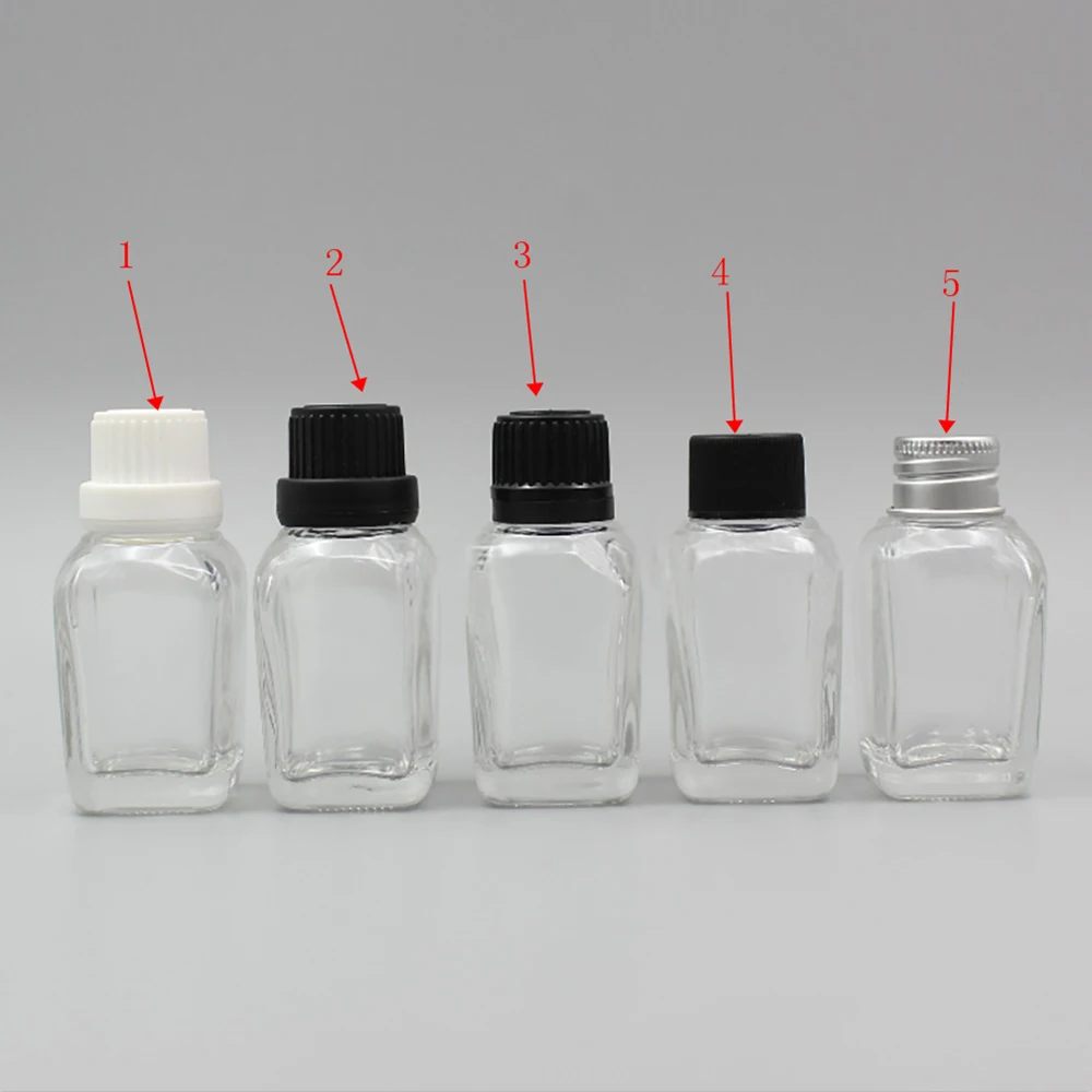 

Massage Essential Oil Bottle 20ml Clear Aroma Diffuser Bottle 20ml e-liquid dropper bottle
