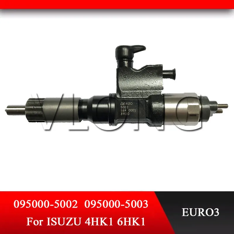 Genuine NEW EURO3 Engine Diesel Fuel Injector 095000-5002 095000-5003 095000-5004 095000-5005 095000-5006 For ISUZU 4HK1 6HK1