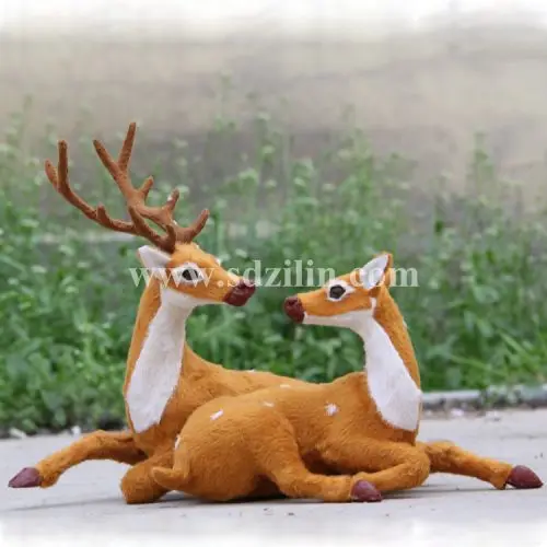 Zilin Manufacturer/Christmas decoration simulation deer / deer gift  two sizes for option